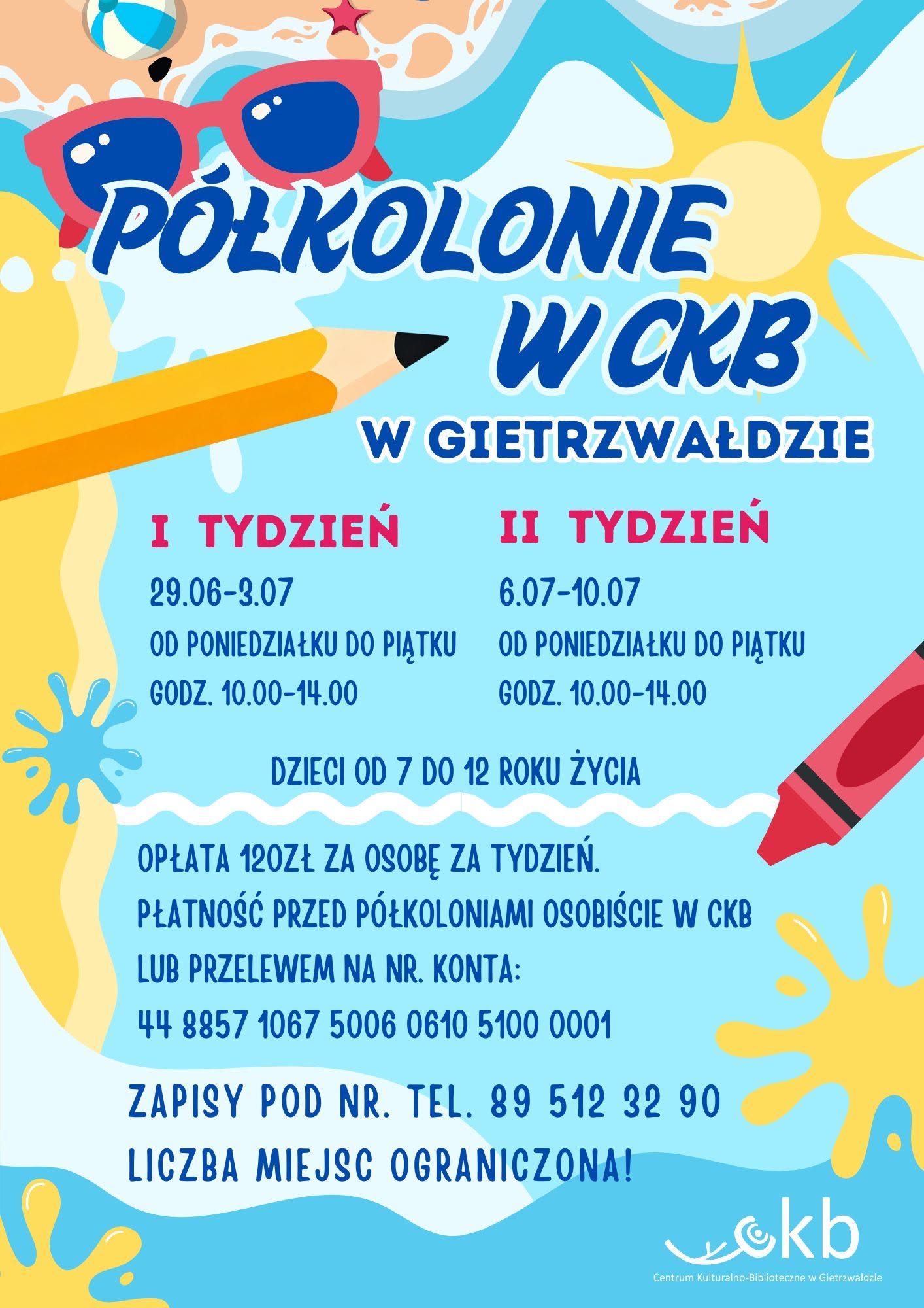 Półkolonie w CKB Gietrzwałd